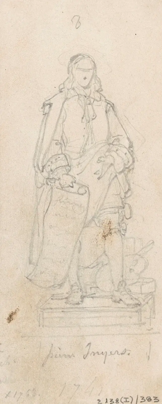 Staty av målaren Peter Snijers av Nicaise De Keyser