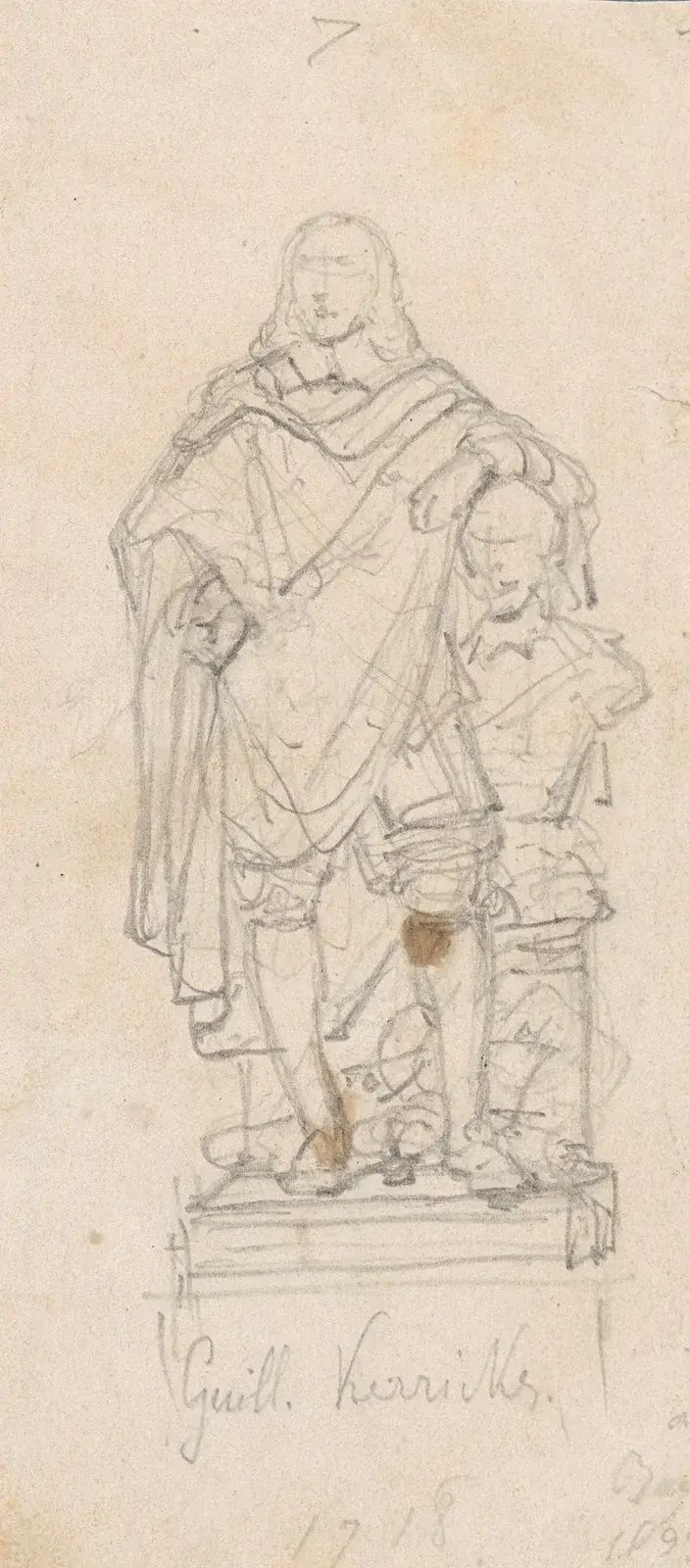 Staty av skulptören Willem Kerricx av Nicaise De Keyser