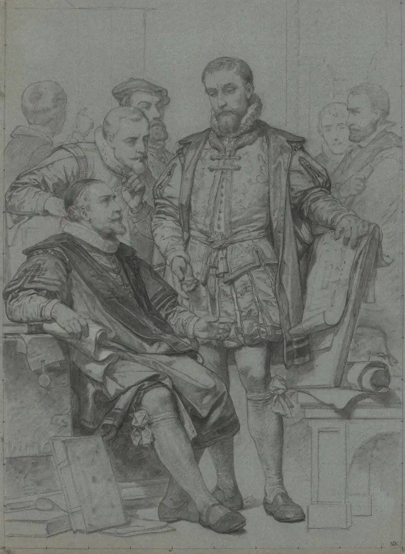 Arkitekten Cornelis Floris II av Nicaise De Keyser