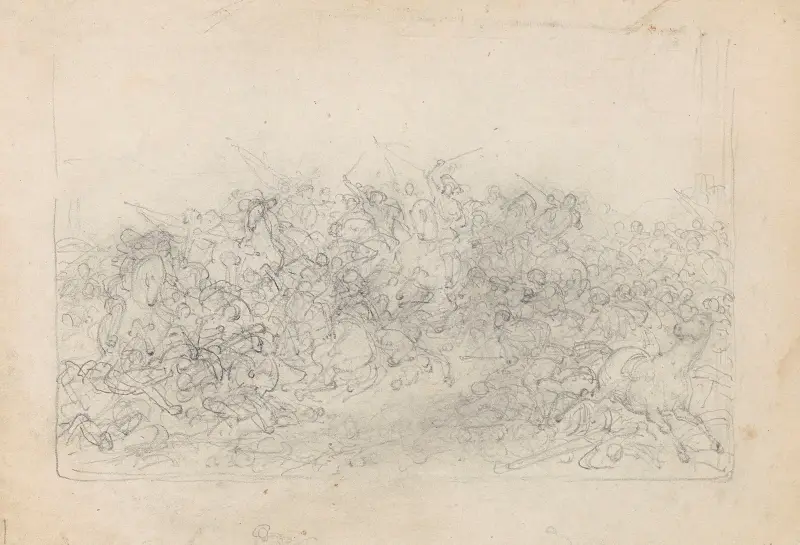 The Battle of Nieuwpoort av Nicaise De Keyser