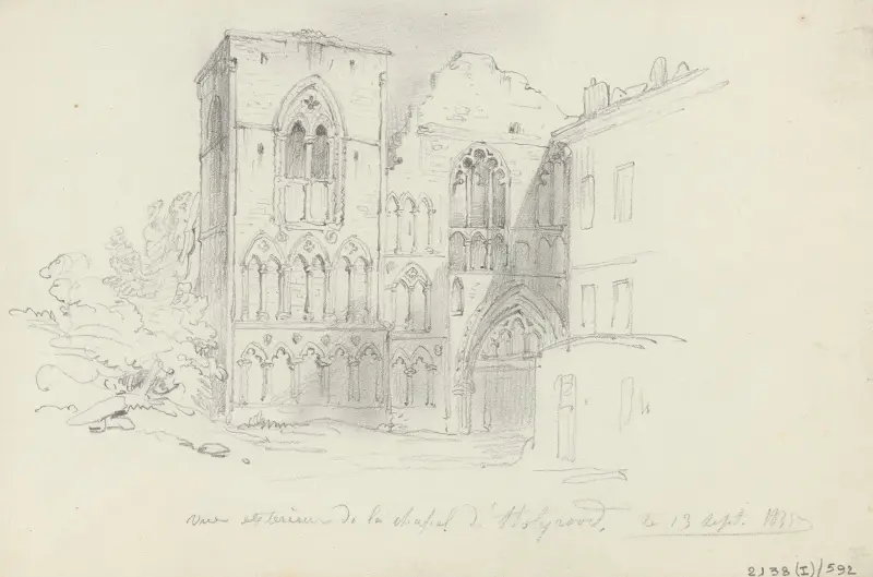 Det heliga korsets kapell på Holyrood Palace av Nicaise De Keyser
