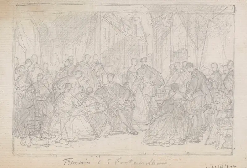 Der Hof Franz I. von Frankreich in Fontainebleau – Nr. 3 von Nicaise De Keyser