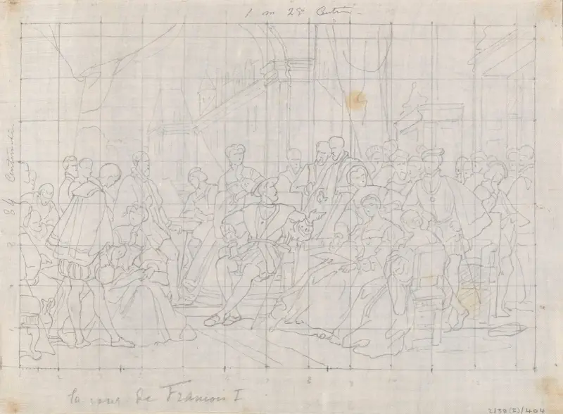 Der Hof Franz I. von Frankreich in Fontainebleau – Nr. 1 von Nicaise De Keyser
