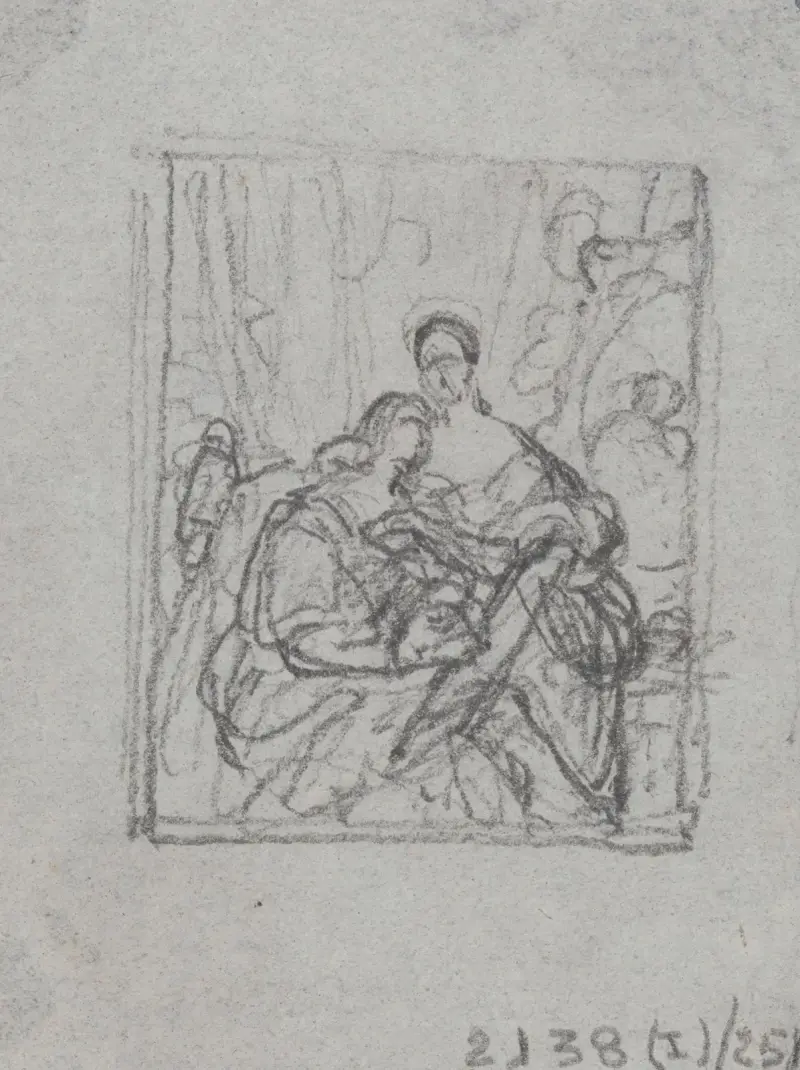 Målaren Rafael och La Fornarina av Nicaise De Keyser