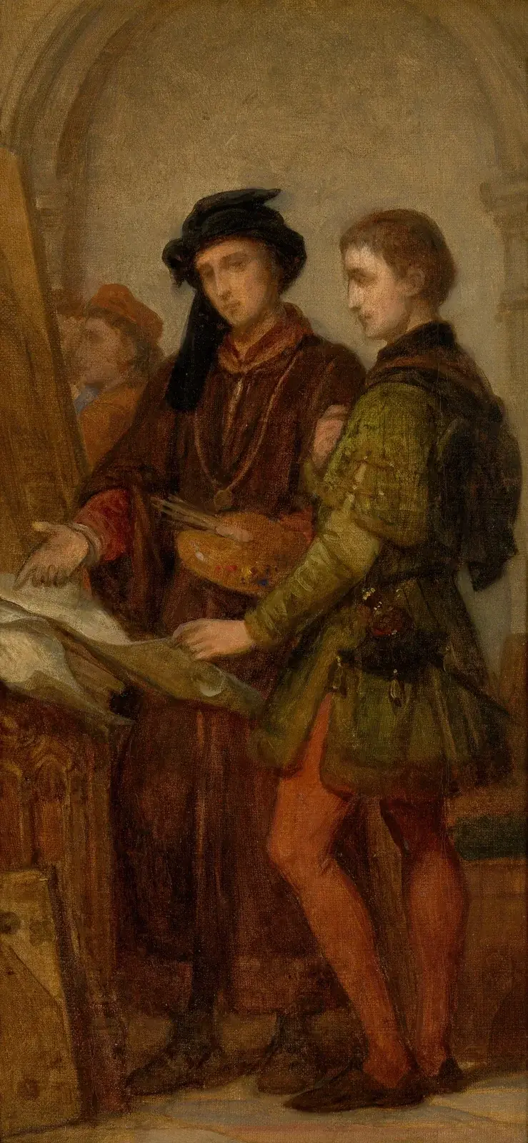 Målarna Jan van Eyck och Rogier van der Weyden av Nicaise De Keyser