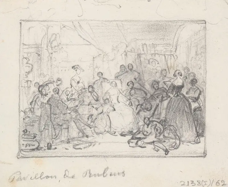 The Pavilion of Peter Paul Rubens av Nicaise De Keyser