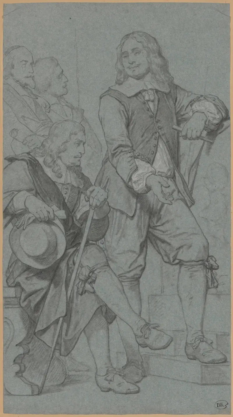 Skulptören Artus Quellinus I i Amsterdam av Nicaise De Keyser