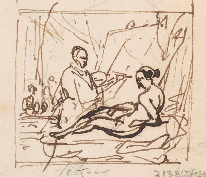 Titian målar sin Venus av Nicaise De Keyser