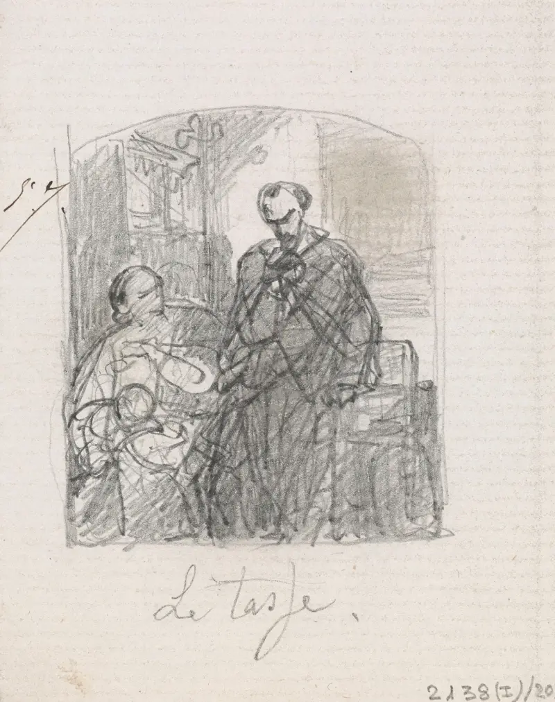 Torquato Tasso, klädd som herde, besöker sin syster Cornelia i Sorrento av Nicaise De Keyser