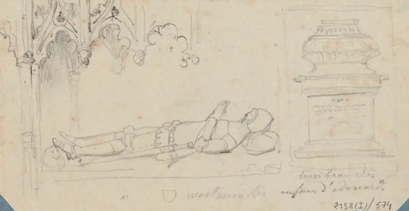 Zwei Gräber in der Westminster Abbey von Nicaise De Keyser