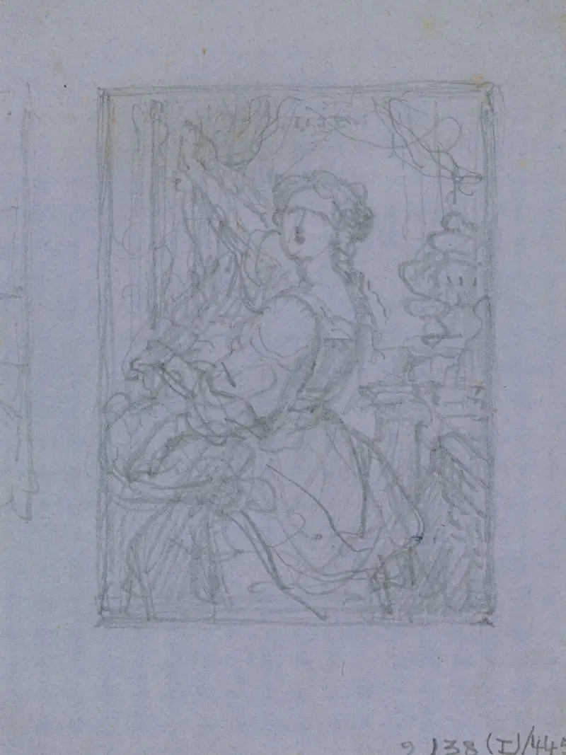 Frau mit Korb von Nicaise De Keyser