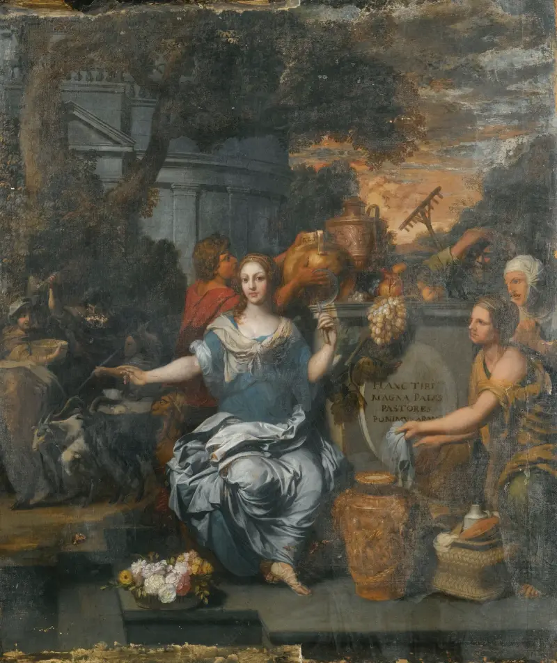A Sacrifice To Pales av Gerard de Lairesse