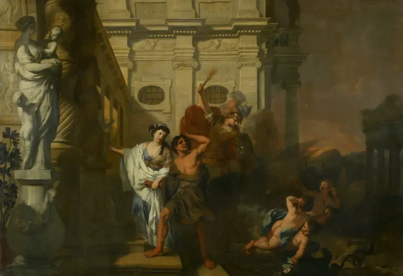 De tuchtiging leidt een behoeftige av Gerard de Lairesse