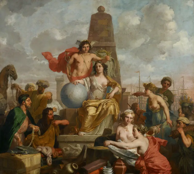 The City Virgin of Amsterdam av Gerard de Lairesse