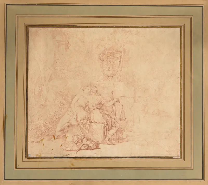 The Kiss of Peace and Justice av Gerard de Lairesse