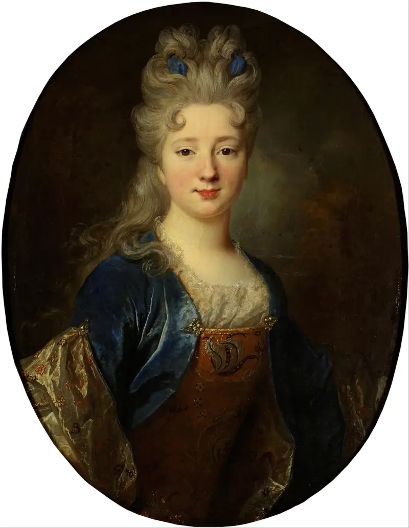 Kvinnoporträtt av Nicolas de Largillière