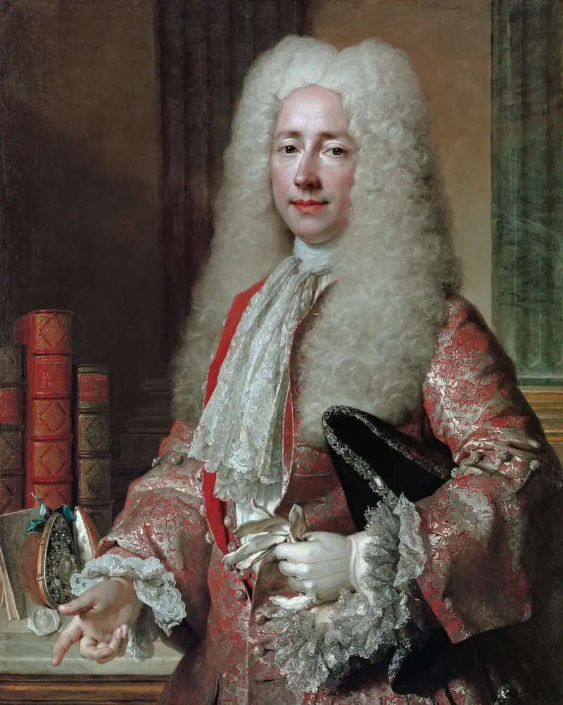 Portrait de Conrad Detlef, comte de Dehn av Nicolas de Largillière