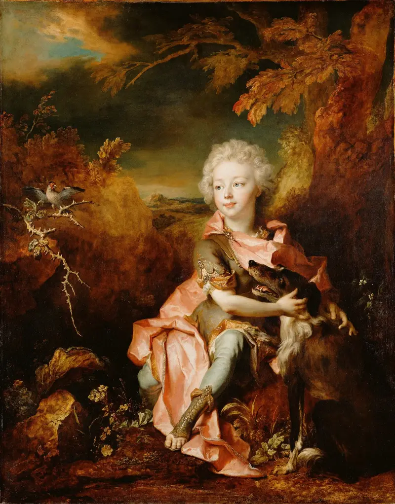 Porträt eines Jungen in Prunkkleidung von Nicolas de Largillière