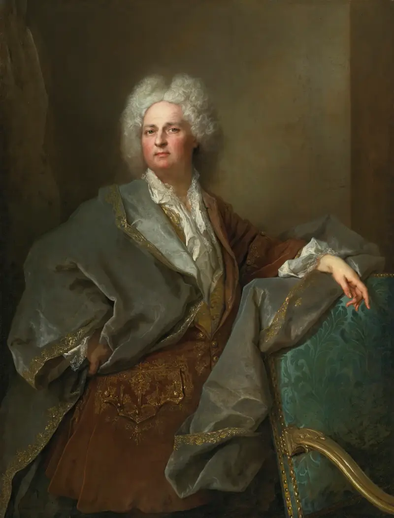 Portrait of The Baron De Besenval av Nicolas de Largillière