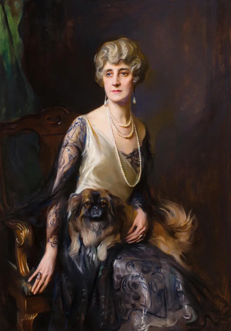 A portrait of Mrs. Frederick L. Pratt, neé Miss Jeannie Williams av Philip Alexius de László
