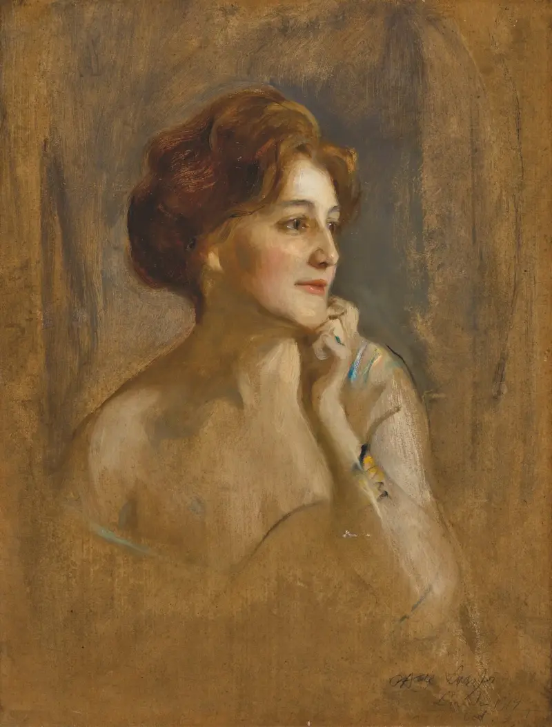 Gräfin Robert de Pourtalès, geborene Marie Elisabeth van Rijck von Philip Alexius de László