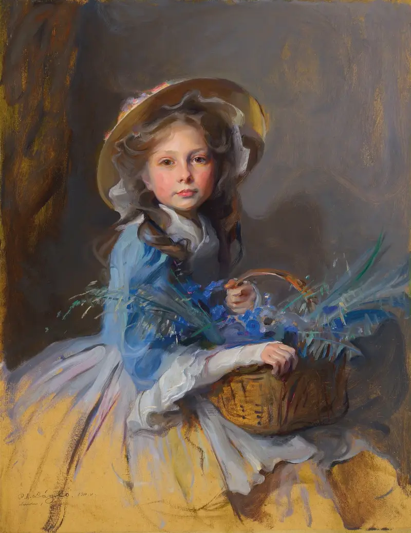 Mrs. Adrian van Montagu, geborene Anne Mabel Olivia Trouton, 1910 von Philip Alexius de László