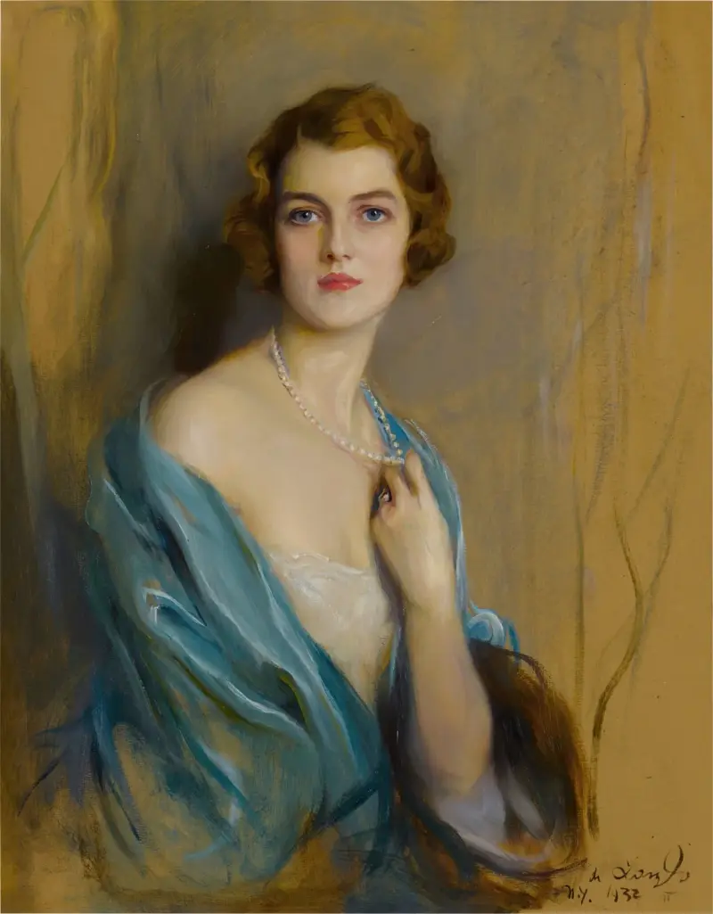 Mrs. William Burden, A. M. (née Margaret Livingston Partridge) av Philip Alexius de László