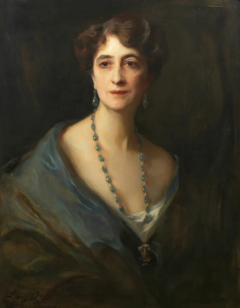 Portrait of Lady Byng, née Marie Evelyn Moreton av Philip Alexius de László