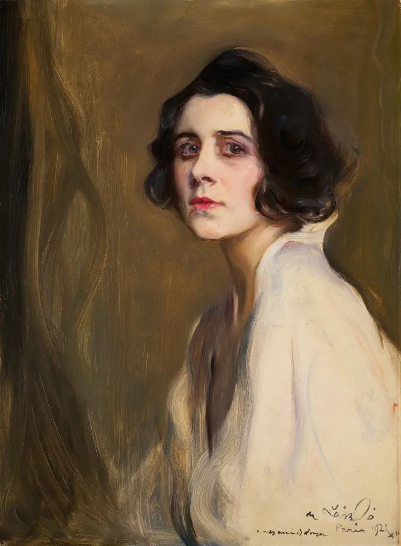 Porträtt av sångerskan Germaine Gien (1895–1989) av Philip Alexius de László
