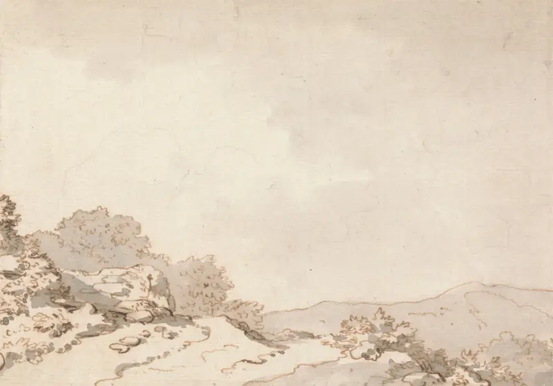 Cesta na vrcholu hory, Philip James de Loutherbourg
