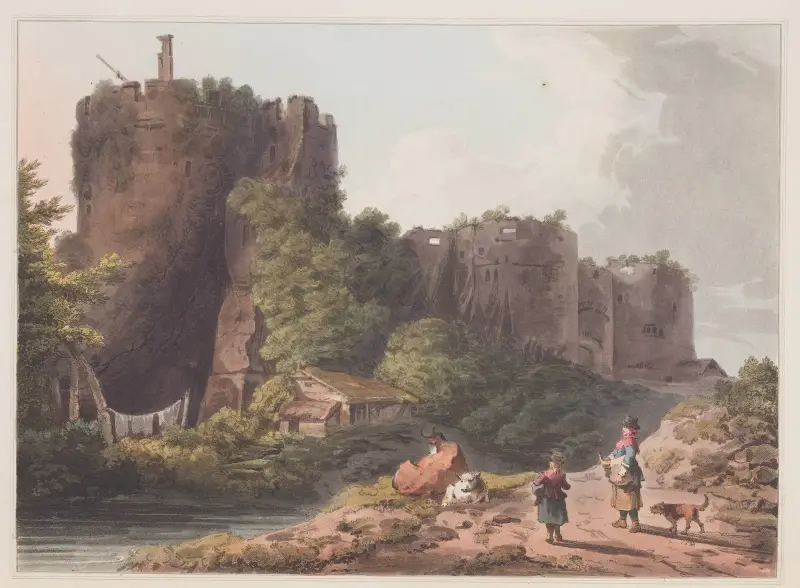 Chepstow Castle in Monmouthshire av Philip James de Loutherbourg