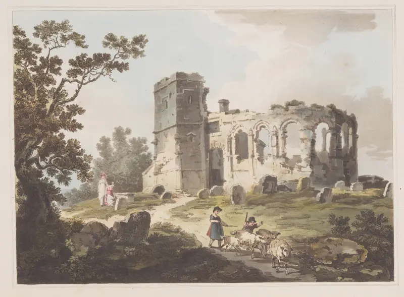 Ruine bei Basingstoke von Philip James de Loutherbourg
