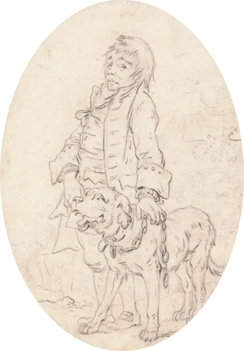 Thomas Weston som spion i Bates 'The Rival Candidates' av Philip James de Loutherbourg