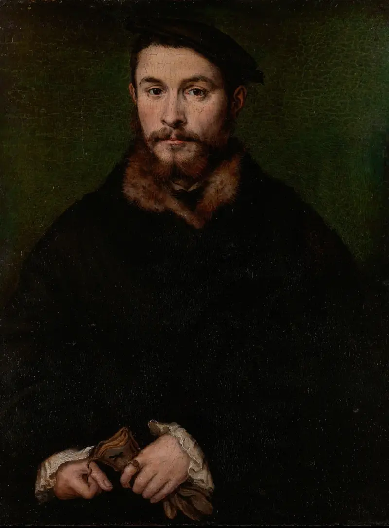 Portrait of a Man with Gloves, 1535 av Corneille de Lyon