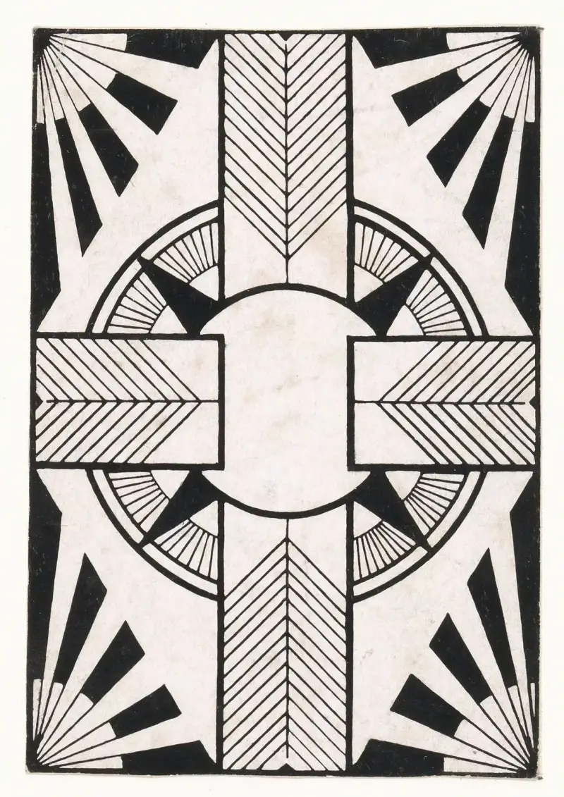 Ornament z kołem i krzyżem, Samuel Jessurun de Mesquita