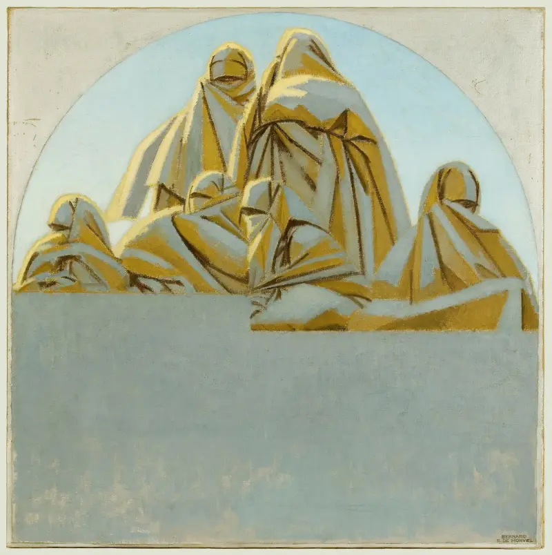 Femmes sur les terrasses, Rabat av Bernard Boutet de Monvel