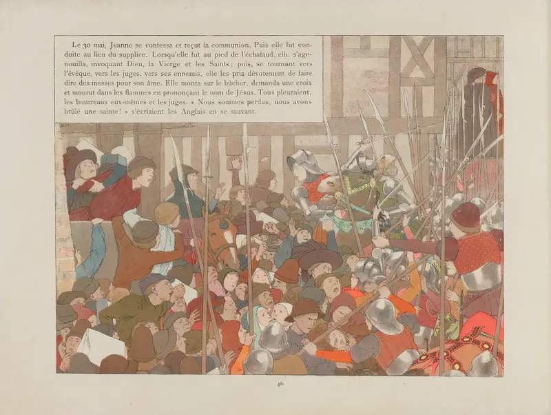 Jeanne d’Arc Pl. 43 von Louis Maurice Boutet de Monvel