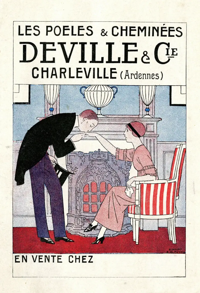 Les poêles & cheminées Deville & Cie av Bernard Boutet de Monvel