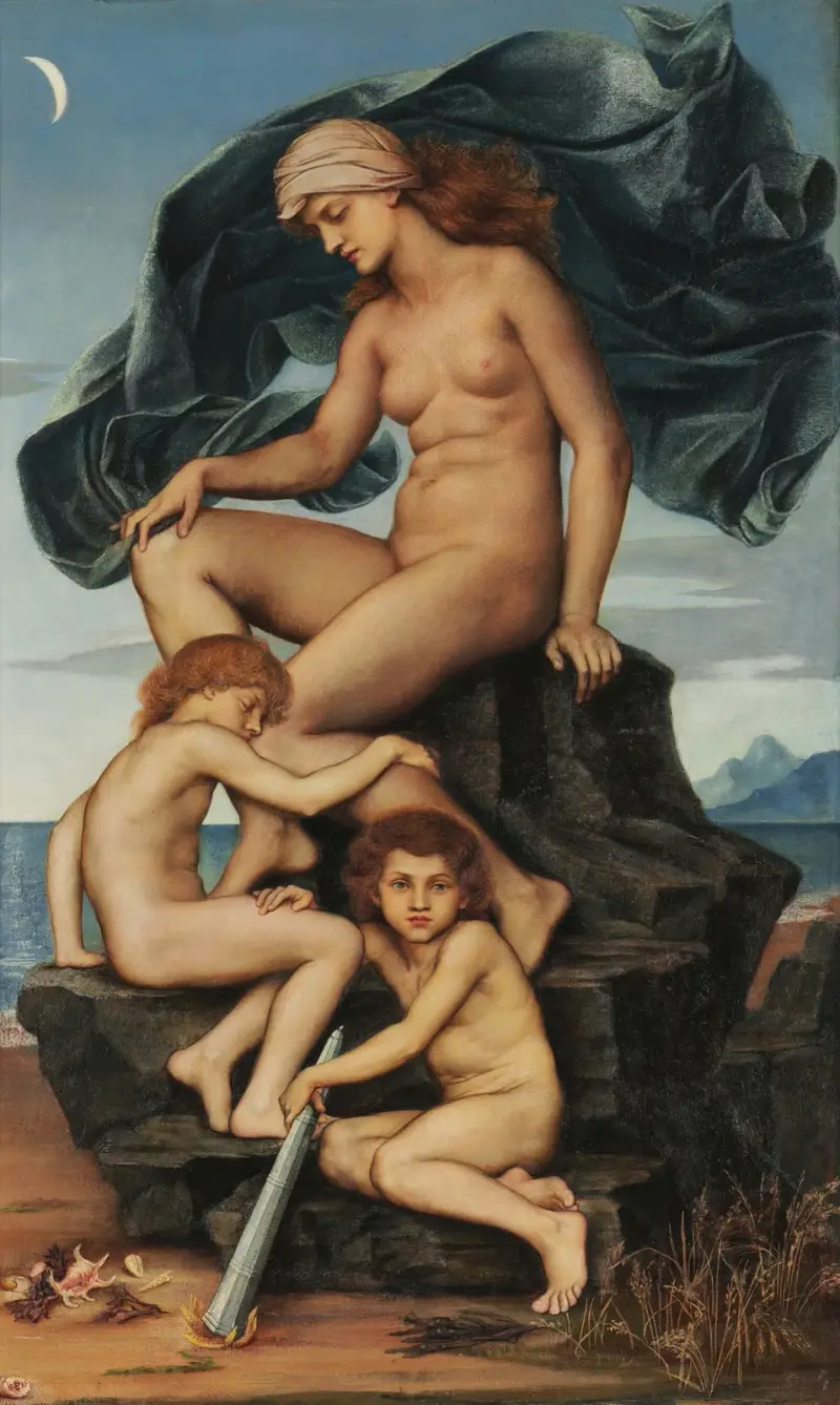 Sömnen och döden, nattens barn av Evelyn De Morgan