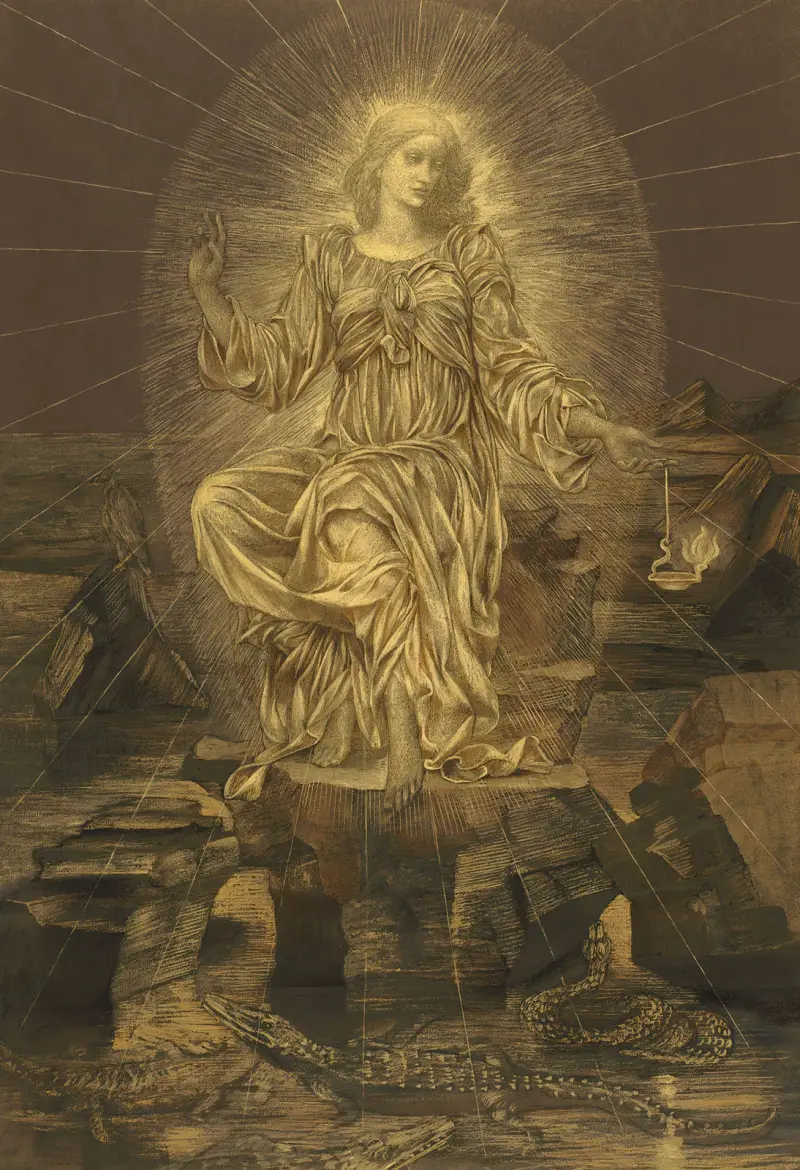 Ljuset skiner i mörkret och mörkret har inte förstått det av Evelyn De Morgan