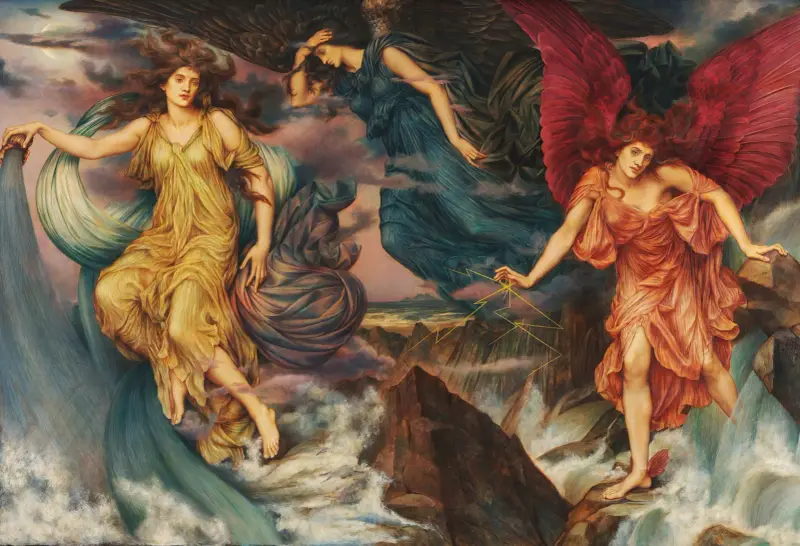 Bouřliví duchové, Evelyn De Morgan