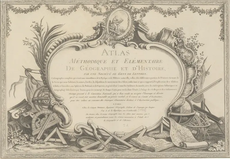 Metodisk och elementär atlas för geografi, plansch 01 av Claude Buy de Mornas