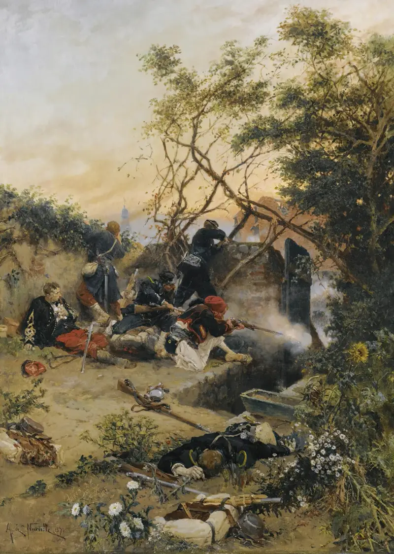 Gaszenie ognia, Alphonse Marie de Neuville
