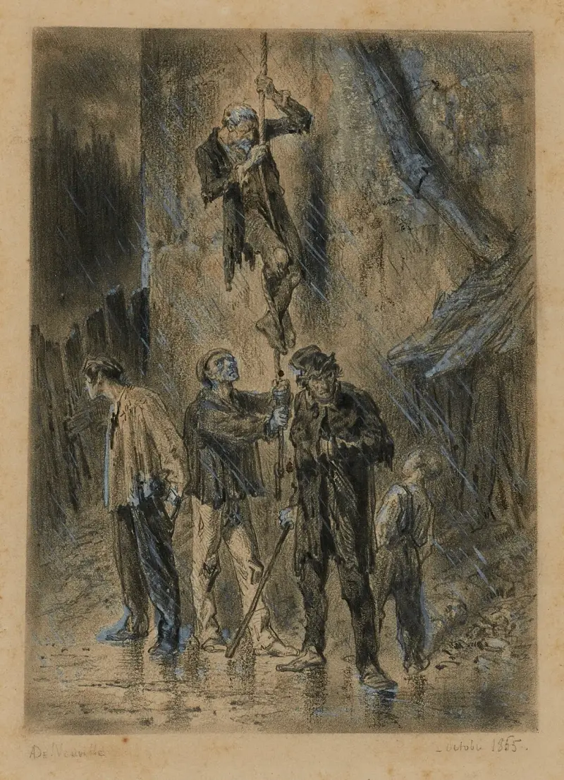 Évasion de Thénardier Les péripéties de l’évasion av Alphonse Marie de Neuville
