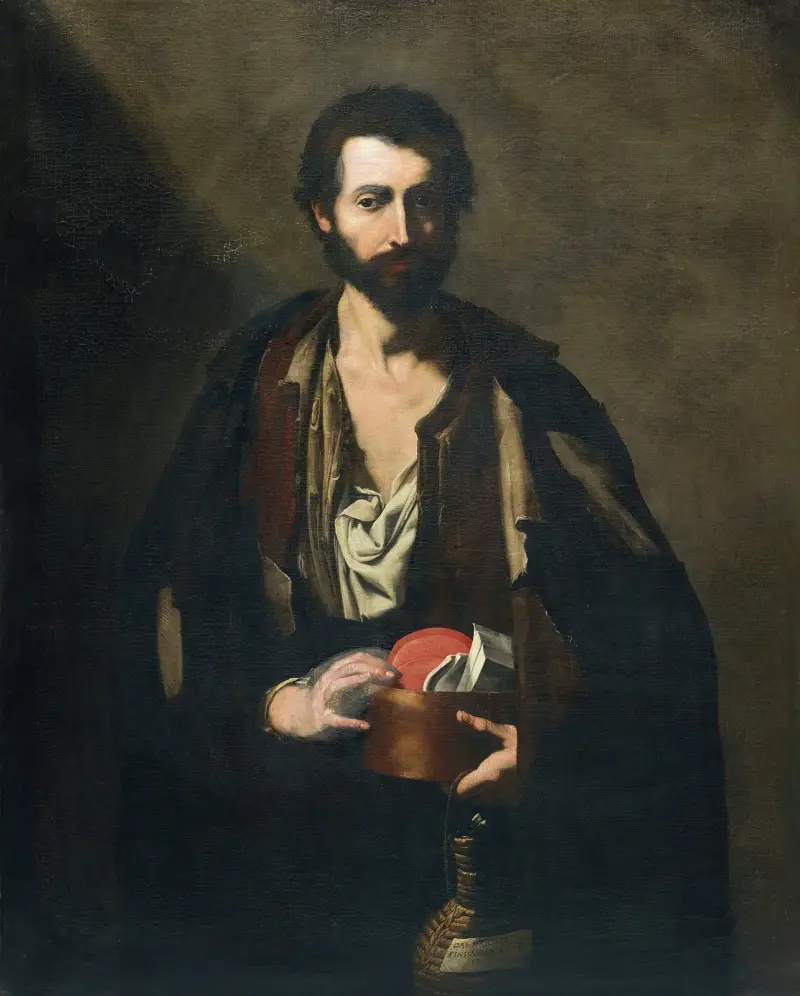 Filosof s vinnou lahví, Jusepe de Ribera