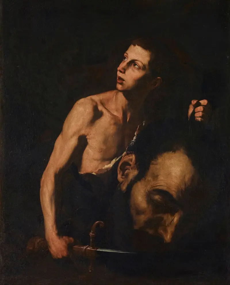 David och Goliat av Jusepe de Ribera