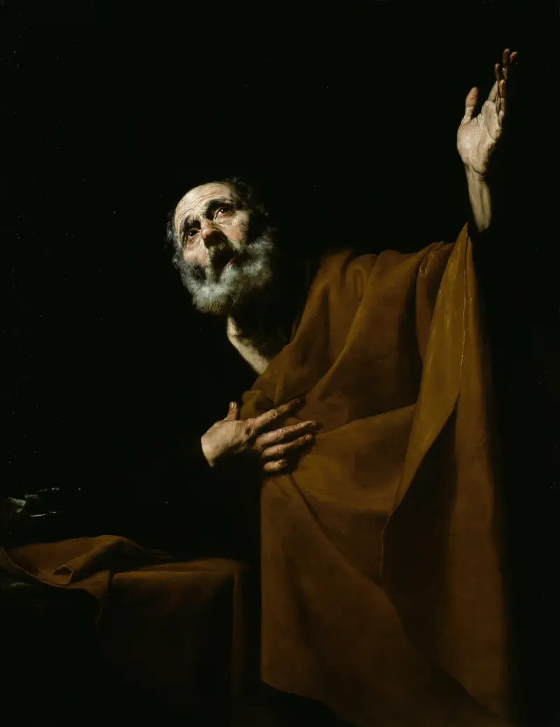 Botgörande aposteln Petrus av Jusepe de Ribera