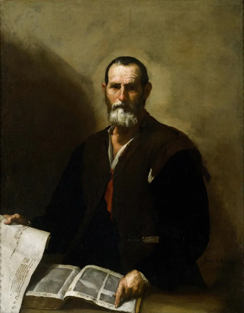 Philosopher Crates av Jusepe de Ribera