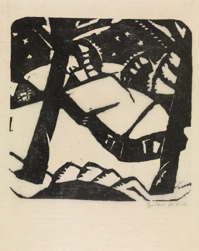Zimní večer, Gustave De Smet