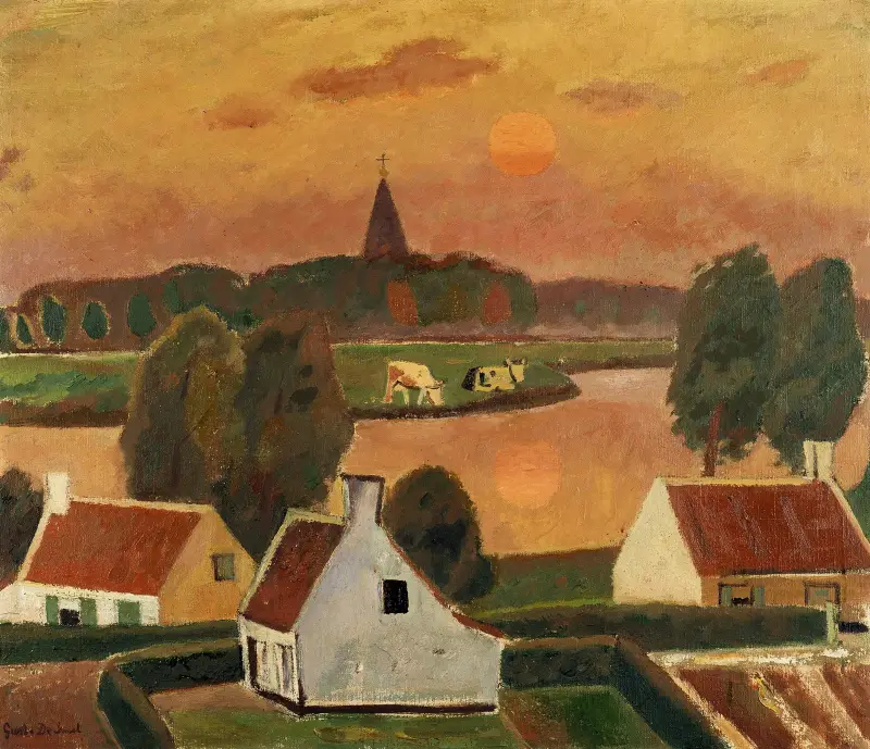Byscen av Gustave De Smet